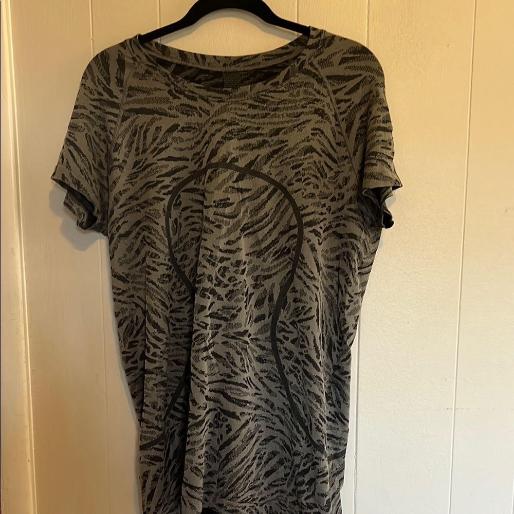 Gray Zebra Print Women's Top from Lululemon